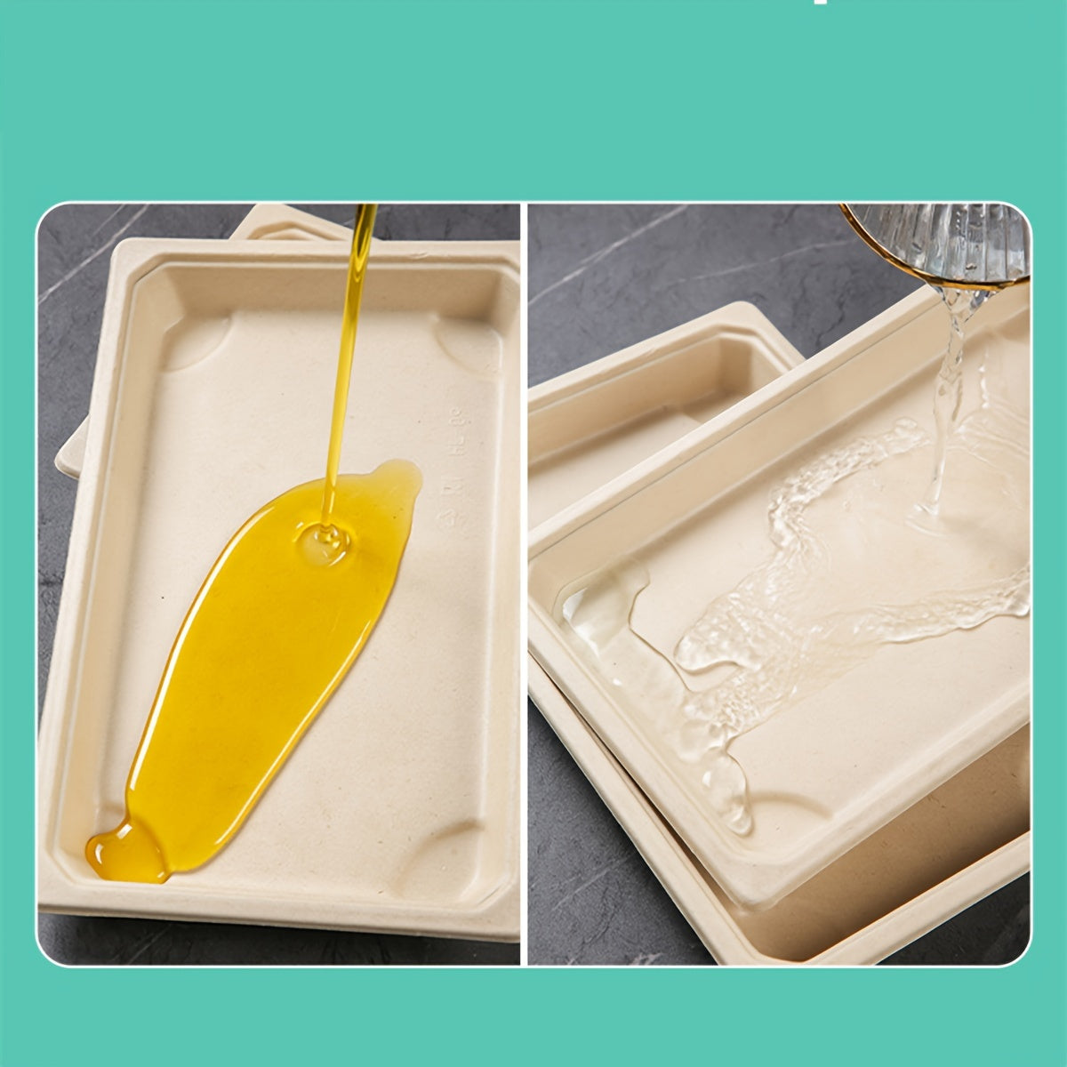 Set of 10 Eco-Friendly Disposable Sushi Boxes with Lids for Picnics and Outdoor Dining