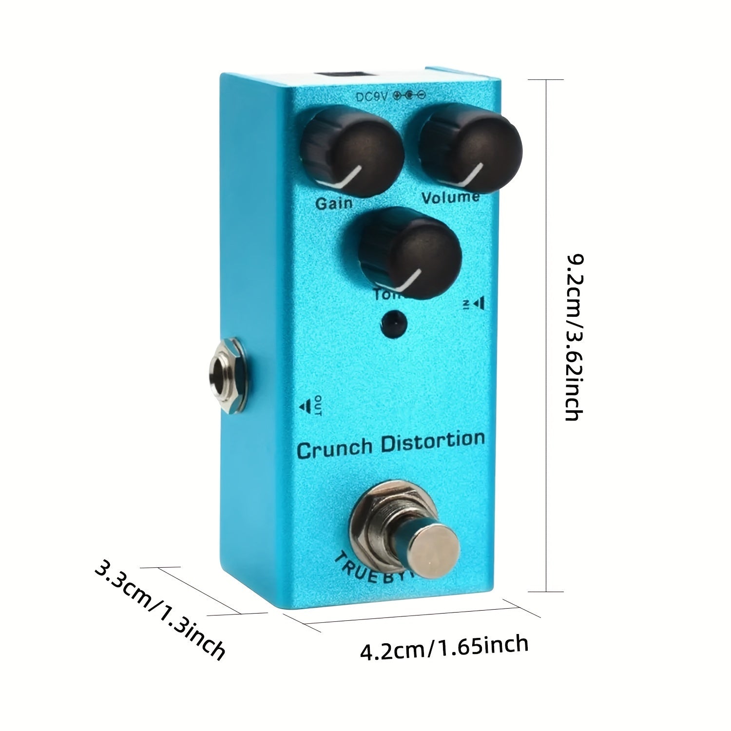 Mini Electric Guitar Pedal Overload Metal Distortion Delay Effects 9V