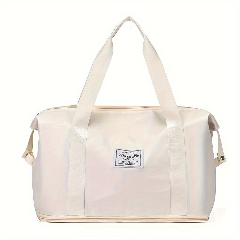 Large Capacity Nylon Travel Storage Bag with Zipper for Gym and Sports