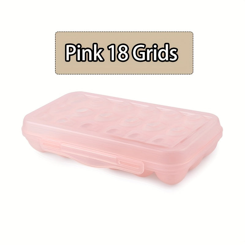 Shaffof plastik to'plangan tuxum saqlash idishi qopqoq bilan, 12/18 tuxum saqlash imkoniyatiga ega. Zarba o'chiruvchi va muzlatgichda saqlashga mos, bu joyni tejovchi oshxona tashkilotchisi tuxumlaringizni yangi va tartibli saqlash uchun mukammaldir.