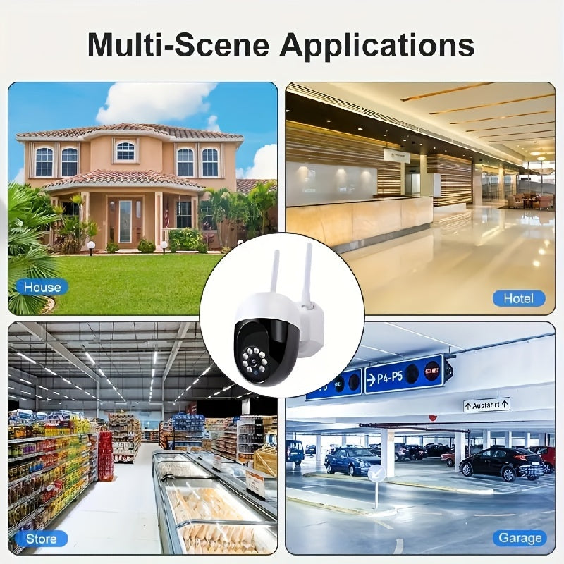 5G WiFi Tashqi Xavfsizlik Kamerasi, Tunggi Ko'rinish, Rangli Monitoring, Aqlli Kuzatuv va Suvga Chidamli Dizayn - Uy Kuzatuvi uchun USB Bilan Ta'minlangan