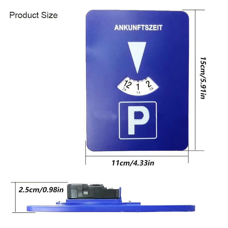 Digital Parking Timer Card Electronic Parking Sign Durable Plastic Car Accessory