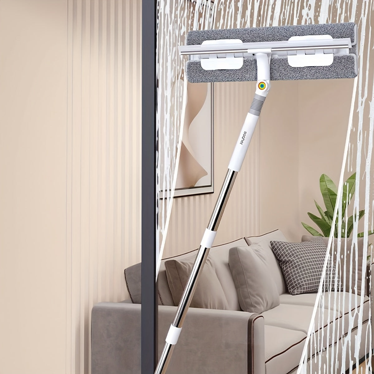 Baland binolar uchun mo'ljallangan maxsus shisha tozalash qirqgichi