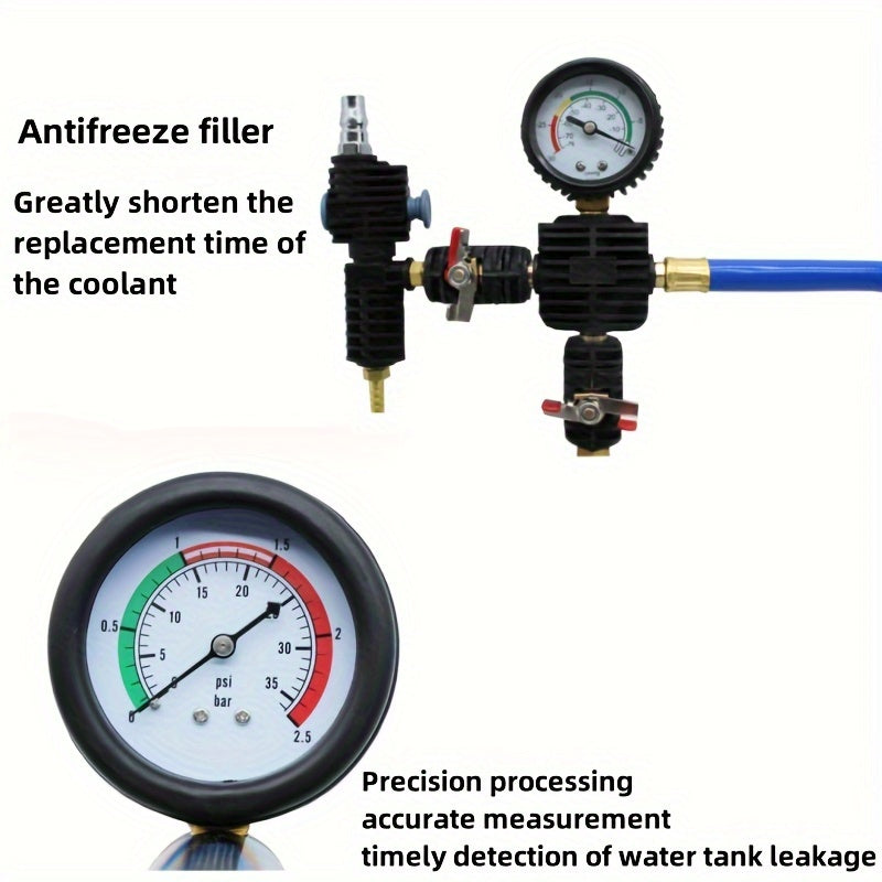 28pcs Car Radiator Leak Detection and Pressure Test Kit for Fluid Checking