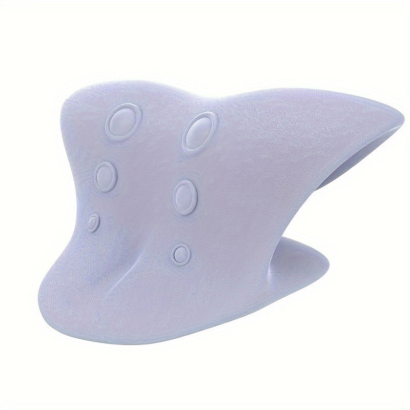 Medium Firm Foam Neck Pillow for Spinal Support C-Shaped Ergonomic Shoulder Relaxer