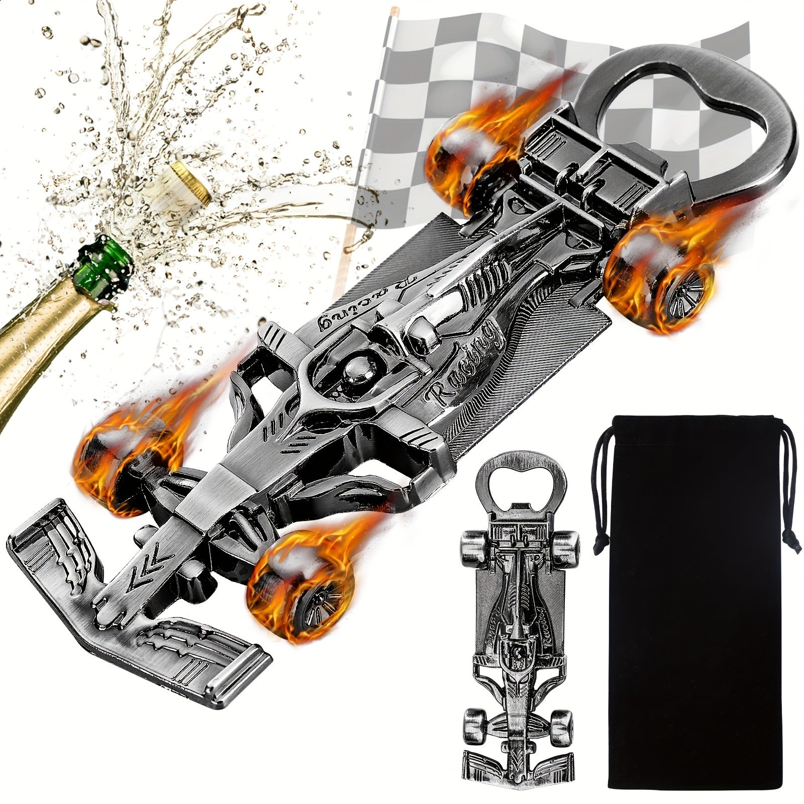Racing Car Bottle Opener Gift for Racing Fans and Car Enthusiasts