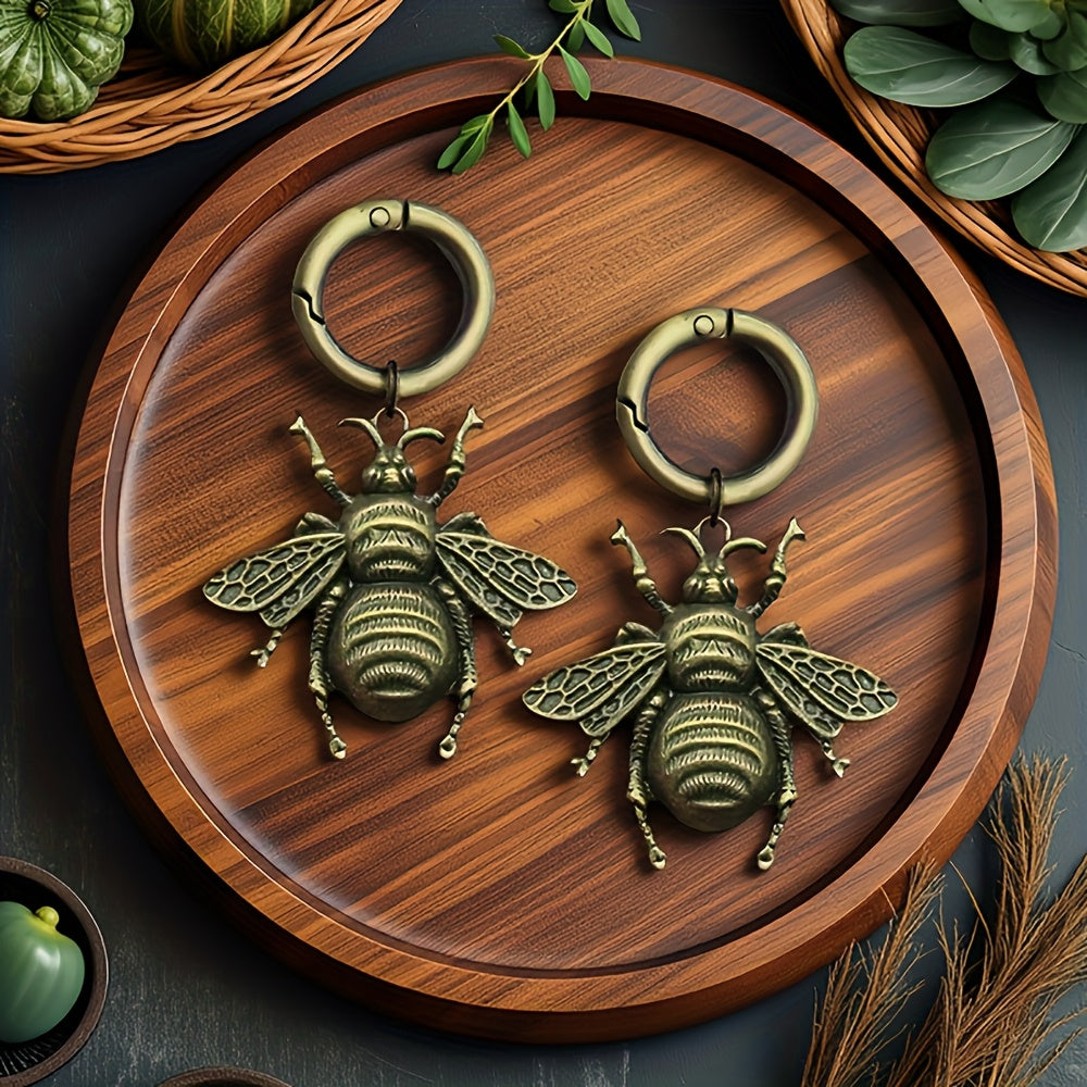 2Pcs Unisex Zinc Alloy Bee Shoe Charms Animal Texture Wing Decoration