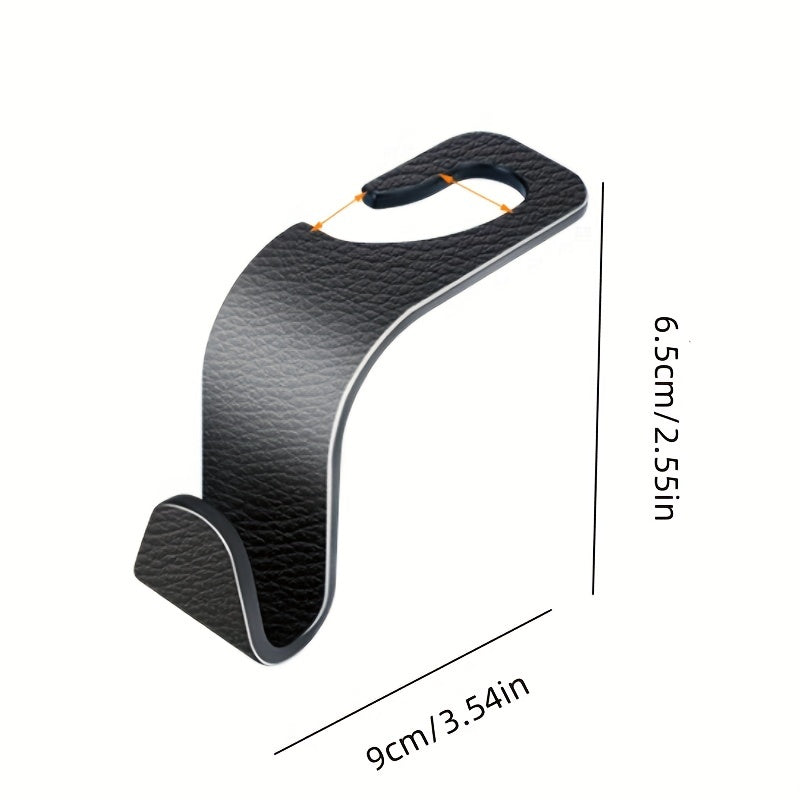 2/4 Pcs Car Seat Rear Hooks Universal Headrest Organizer Maximize Storage