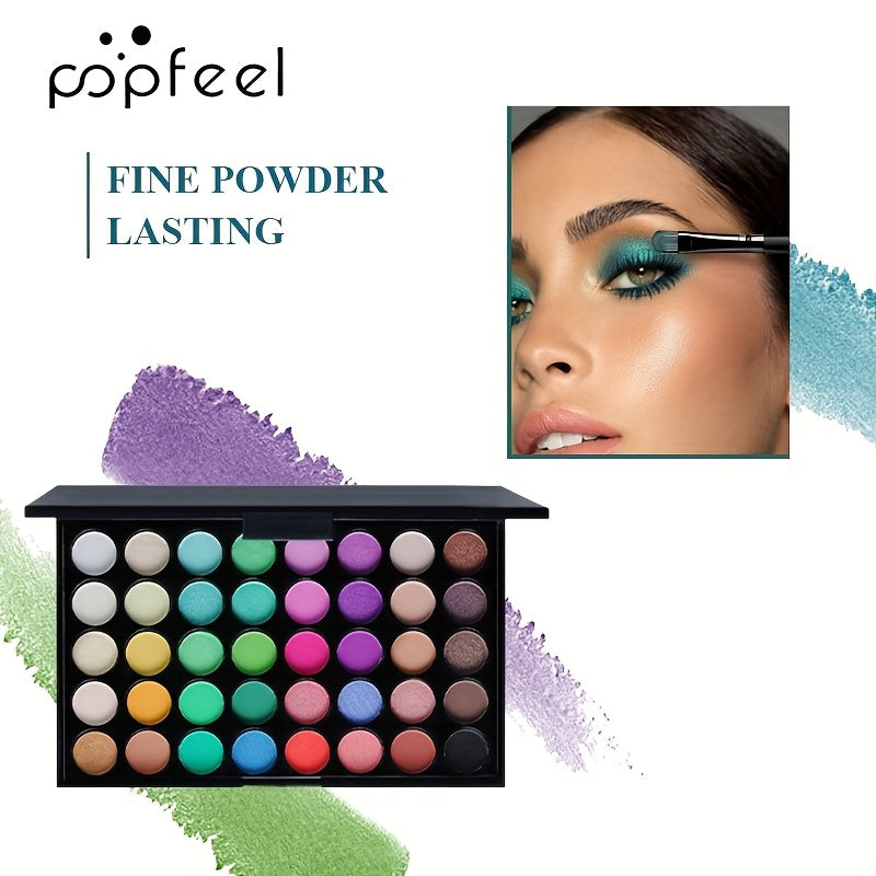 Women Eyeshadow Palette 40 Colors Glitter Matte Earth Tones Macaron Shades