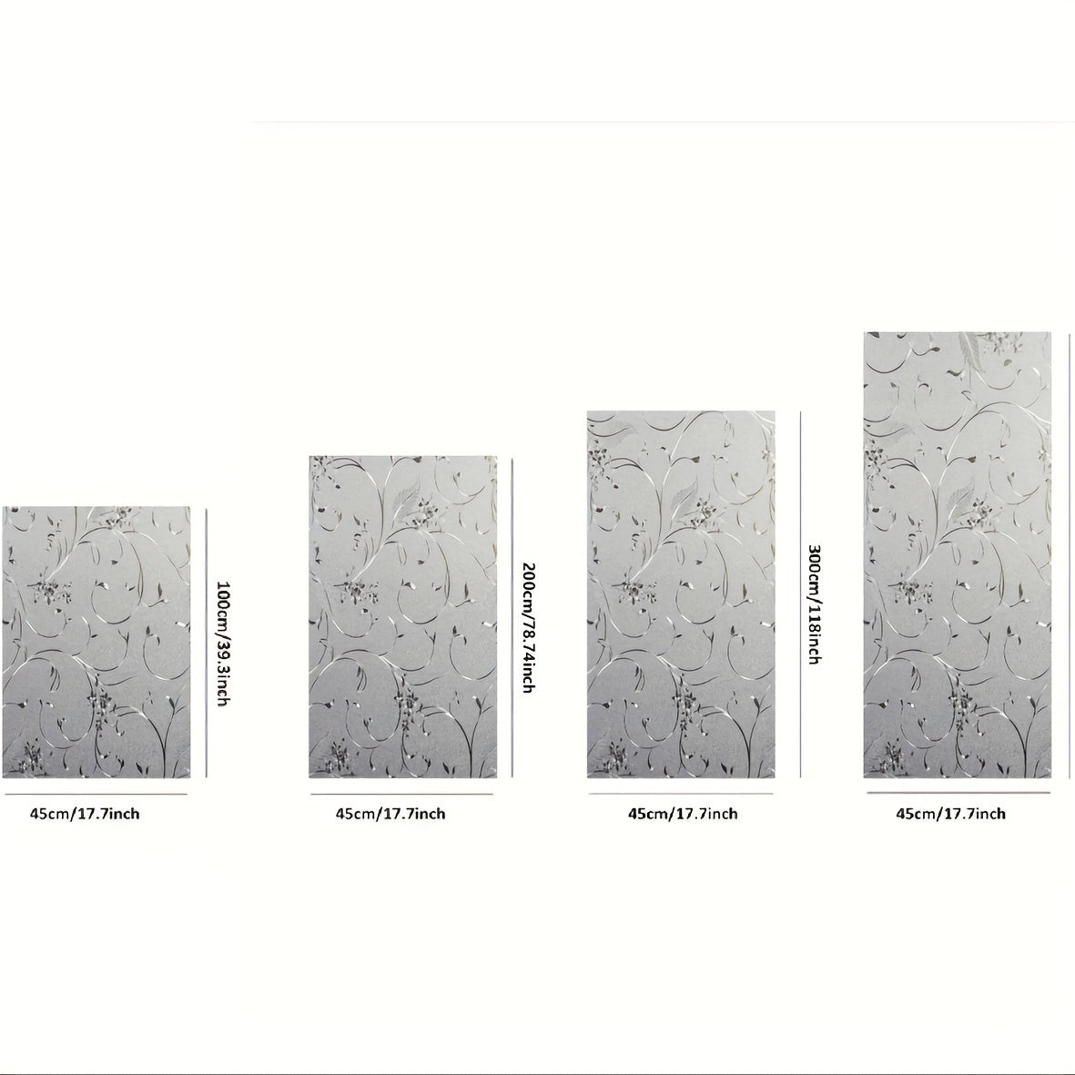 Película de vinilo para ventanas de vidrio esmerilado en rollo, con adhesivo estático, privacidad, bloqueo UV, removible, cortina