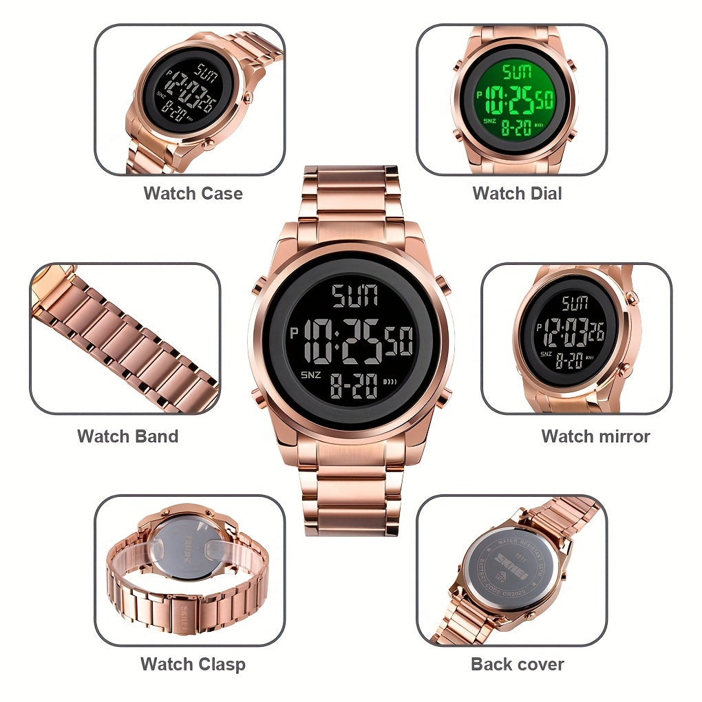 Men's Digital Watch Multifunctional LED Night Light Alarm Fashion Gift