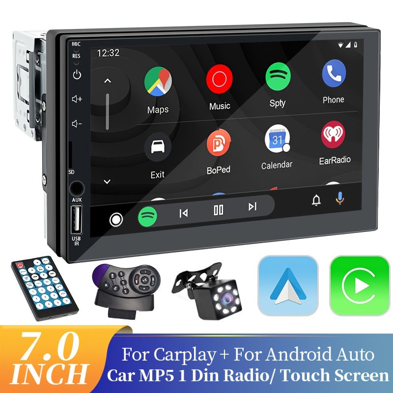 7 dyuymli sensorli ekran, GPS navigatsiya, simsiz ulanish va stereo chiqish bilan universal avtomobil audio qabul qilgichi. Android Auto va CarPlay bilan mos, barcha avtomobil modellari uchun mos keladi.