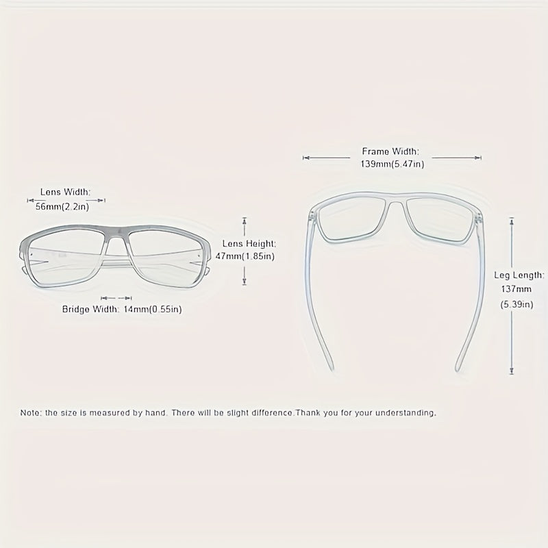 Square Retro Polarized Sunglasses for Men and Women with 10 Color Options for Outdoor Sports and Driving