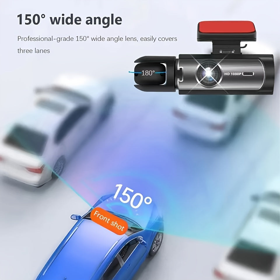 Dual-Lens 3.16 Inch Dash Camera 1080P HD Front Night Vision Rear 480P Wide Angle