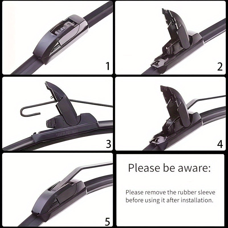 Universal Windshield Wiper Blade for Cars, Durable, Quiet, Multiple Sizes
