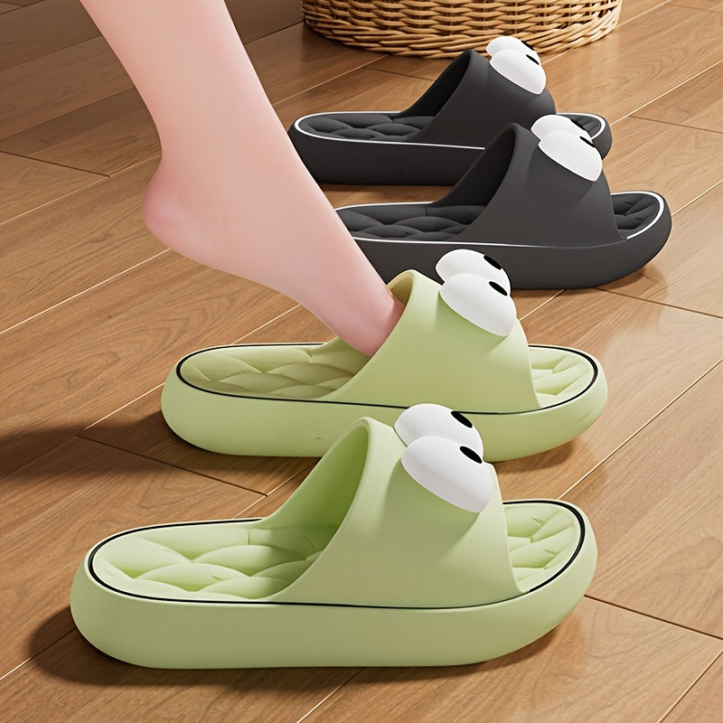 Women's Cartoon Flip-Flops for Summer Outdoor Beach Bathroom Slippers