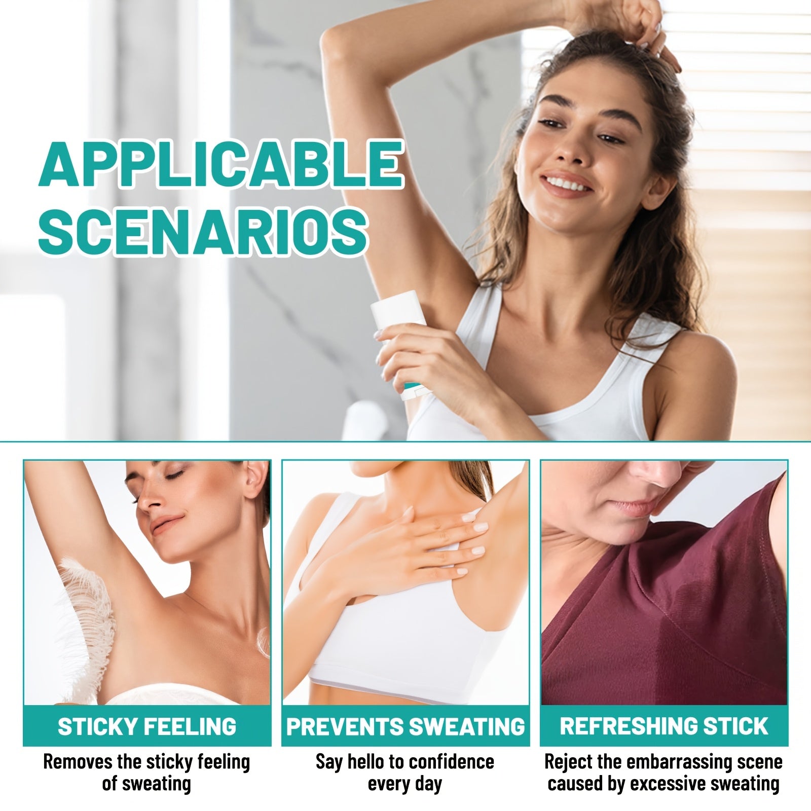 Yilest Super Strong Antiperspirant Stick контролирует потоотделение и нейтрализует запахи для ежедневного использования на руках, ногах, лице и подмышках.