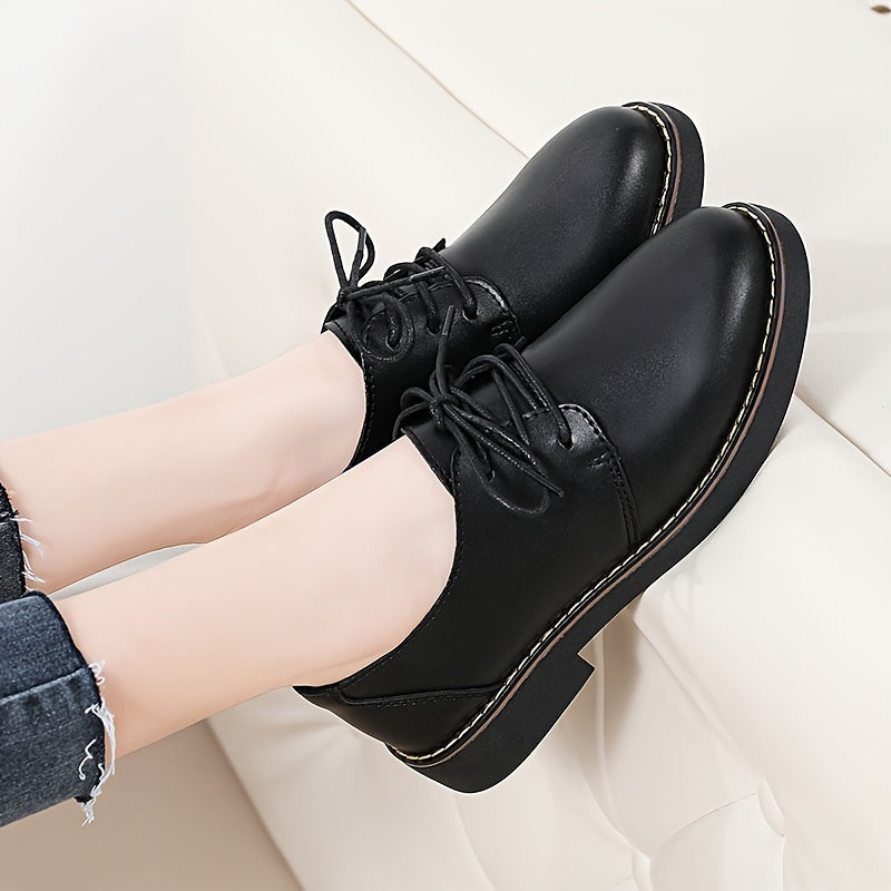 Women’s Black Water-Resistant Synthetic Loafers for Work
