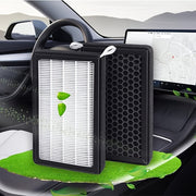 Комплект для замены воздушного фильтра автомобиля для Tesla Model 3 и Model Y HEPA активированный уголь, упаковка из 2