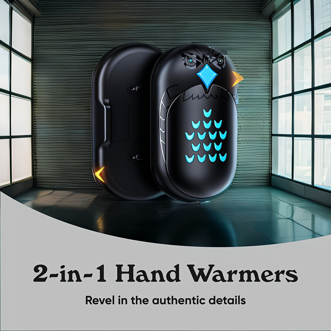 2-Pack Rechargeable Hand Warmers Level 3 Heat USB Portable Pocket Heaters for Outdoor Camping Hunting