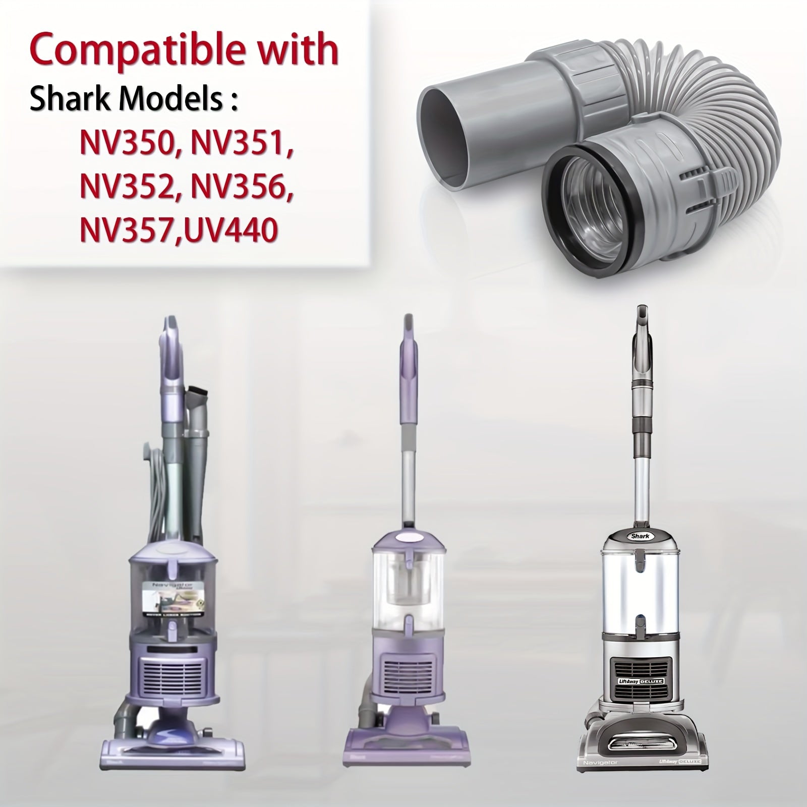 Shark Navigator Lift modellari NV350, NV360, NV352, NV356E, NV357, NV42, NV22, NV60 va UV440 uchun mo'ljallangan bitta parcha vakuum tozalagich shlangi. Ushbu shlang 193ffj ehtiyot qismi raqami.