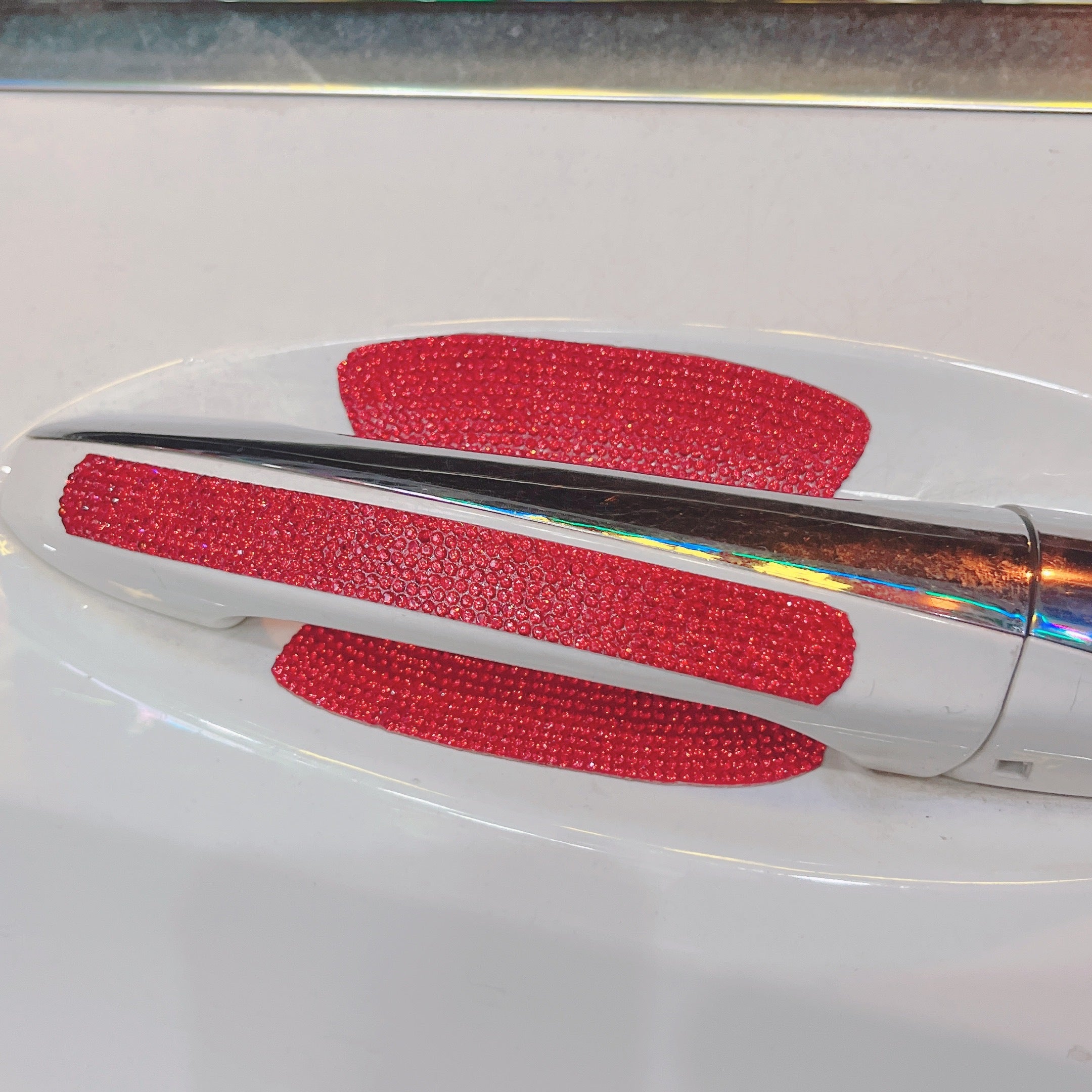 Car Accessories Diamond Stickers for Car Door Handles Anti-collision 8pcs