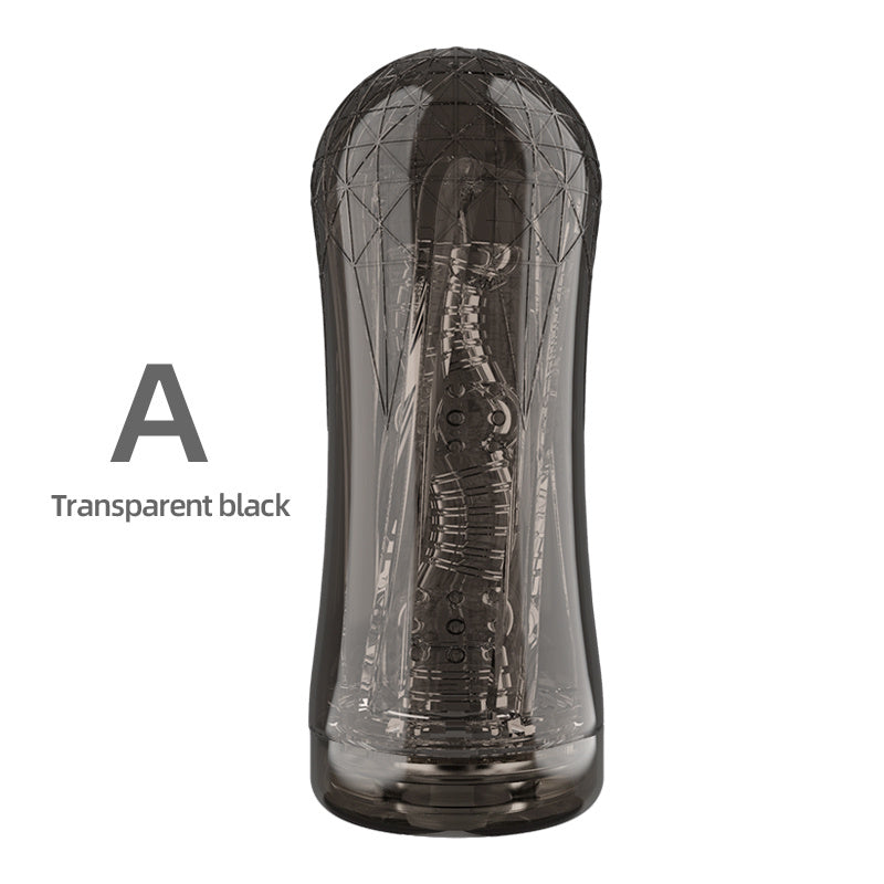 Erkaklar uchun jinsiy o'yinchoq kubi, shaffof silikon, 3D haqiqiy vaginal chidamlilik