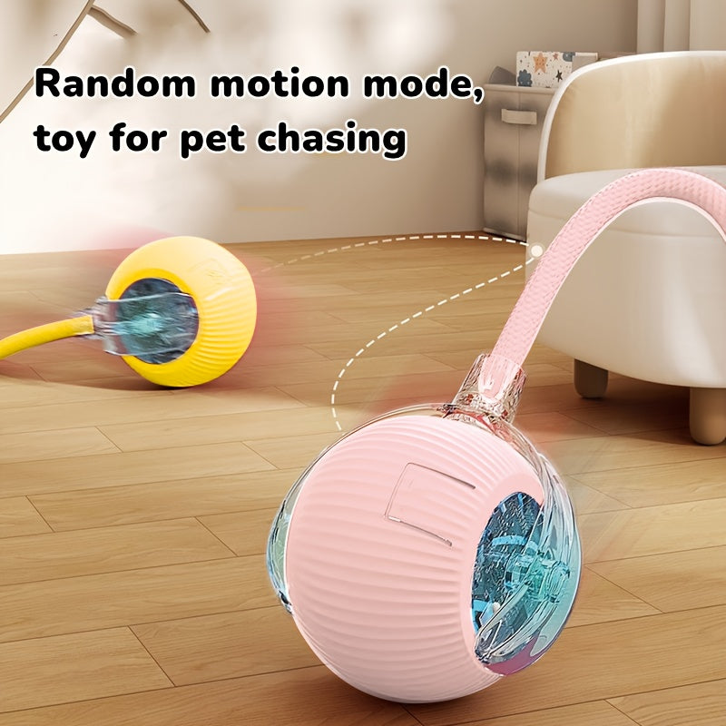 Pelota de juguete interactiva recargable por USB para gatos y perros
