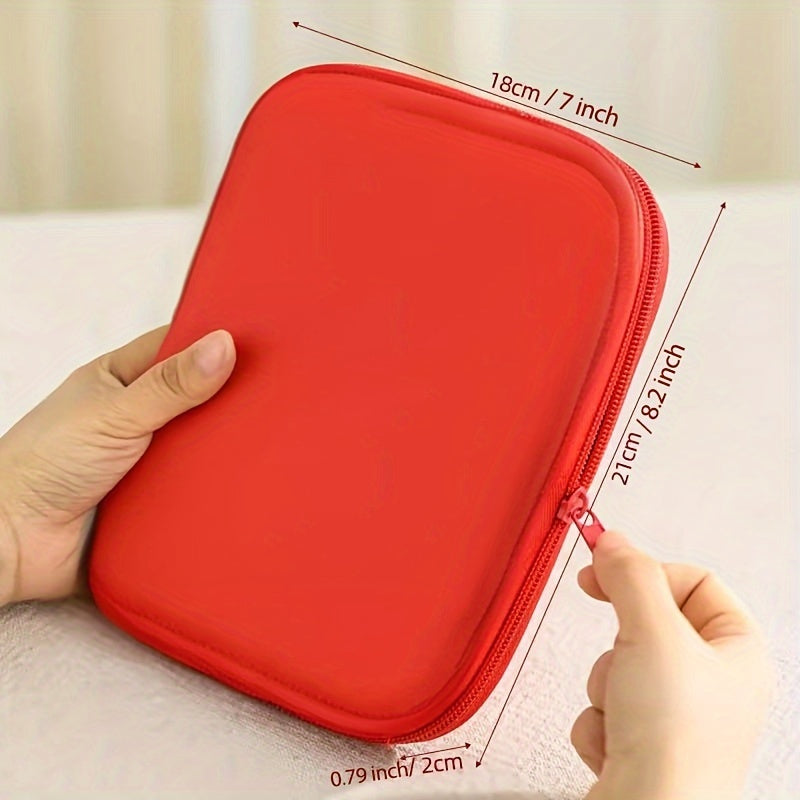 Набор спиц для вязания с регулируемыми круглыми спицами в красном цвете для свитеров и шарфов