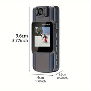 Full HD Body Camera with 180° Rotatable Lens Night Vision 1080p IPS Screen Rechargeable