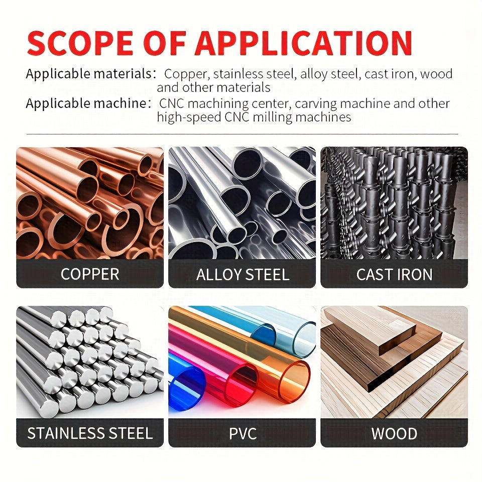 55 Degree Bronze Tungsten Steel Milling Cutter with 4 Blades Coated Carbide End Mill for CNC Machining