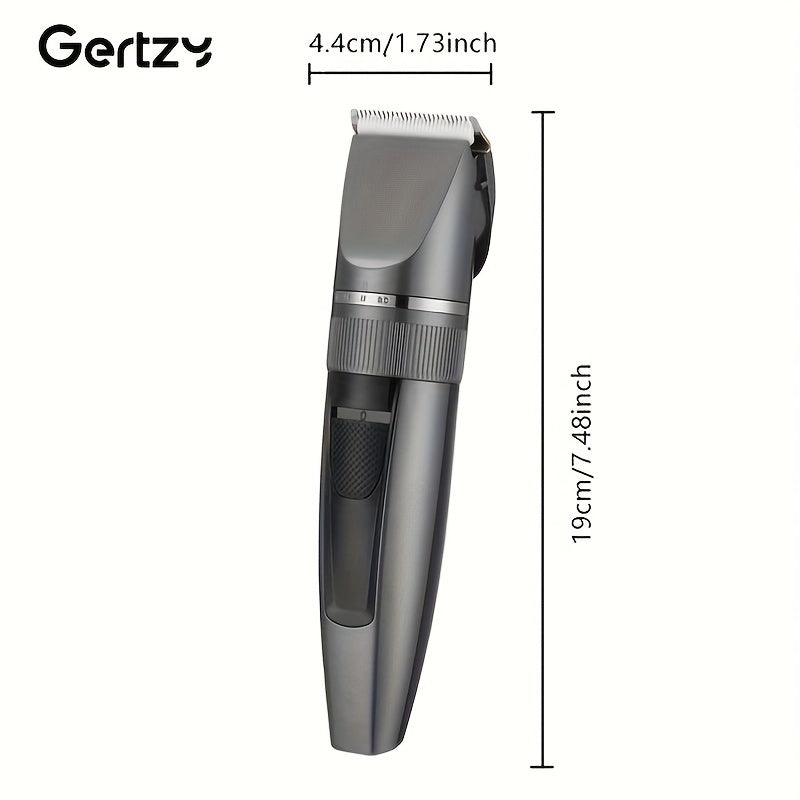 GERTZY Профессиональная машинка для стрижки волос - USB перезаряжаемый электрический триммер с керамическим лезвием 36V, аккумулятор 1200mAh для мужского парикмахера