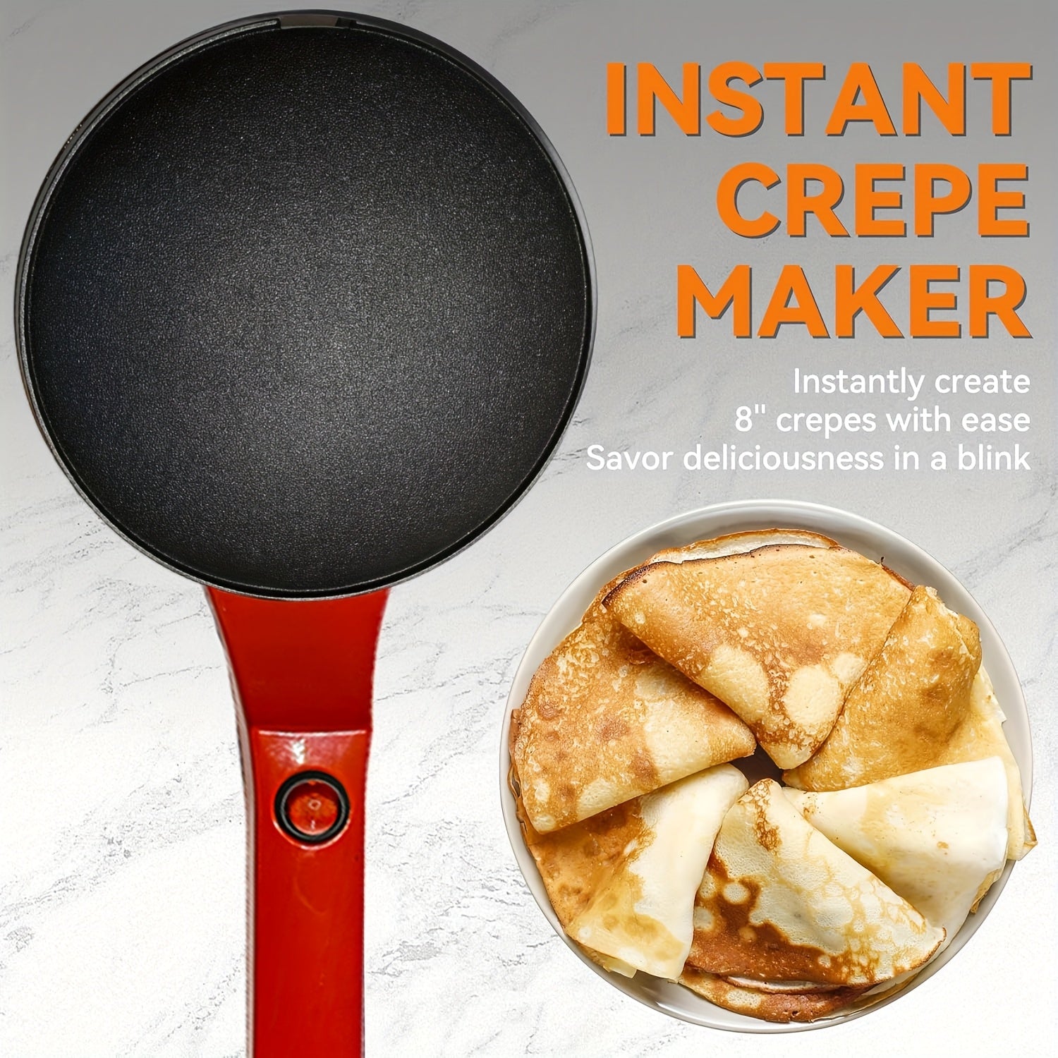 Electric pancake maker 25cm non-stick non-electric high power for breakfast