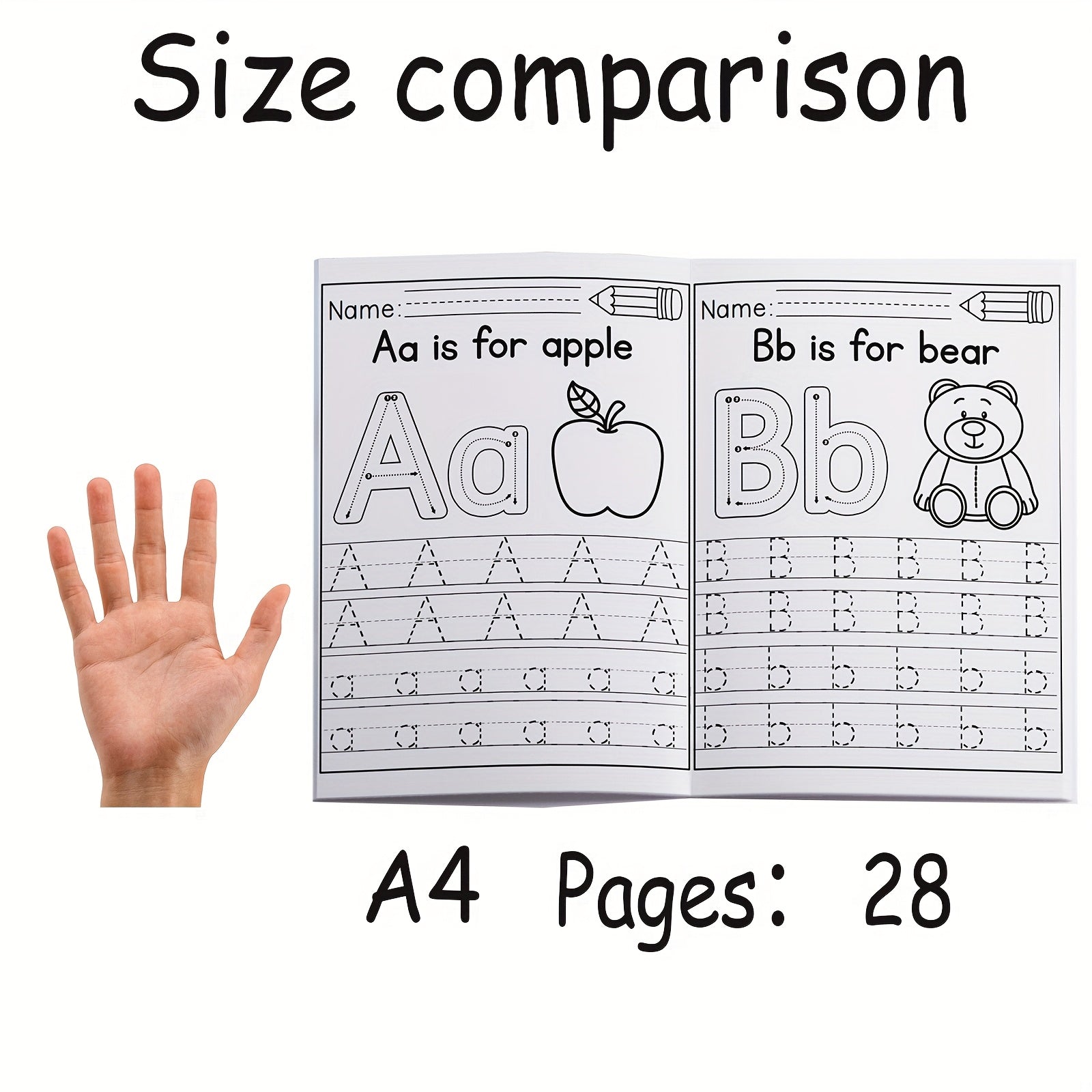 Educational Book for Kids Ages 5+ Alphabet Learning Activities English Language Development
