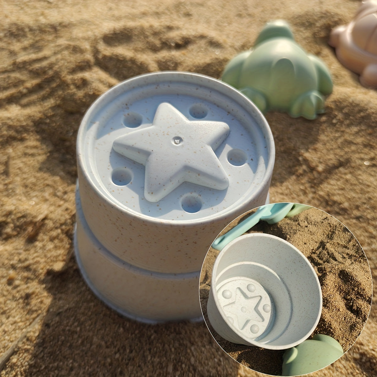 11 ta bo'lakli plyaj qum o'yinchoqlari to'plami bolalar uchun Morandi ranglarida tashqi o'yin