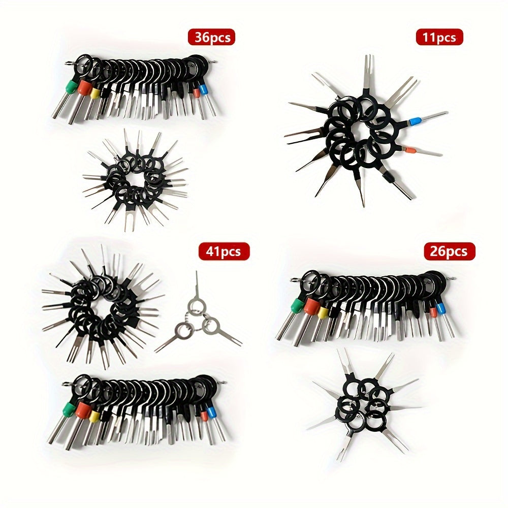 Kit de herramientas para reparación de enchufes de arnés de cables de terminal de coche para desmontaje y mantenimiento