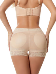 Женские боксеры с высокой талией, отделанные кружевом и с эффектом контроля живота и подъема ягодиц, идеально подходят для формирования фигуры.