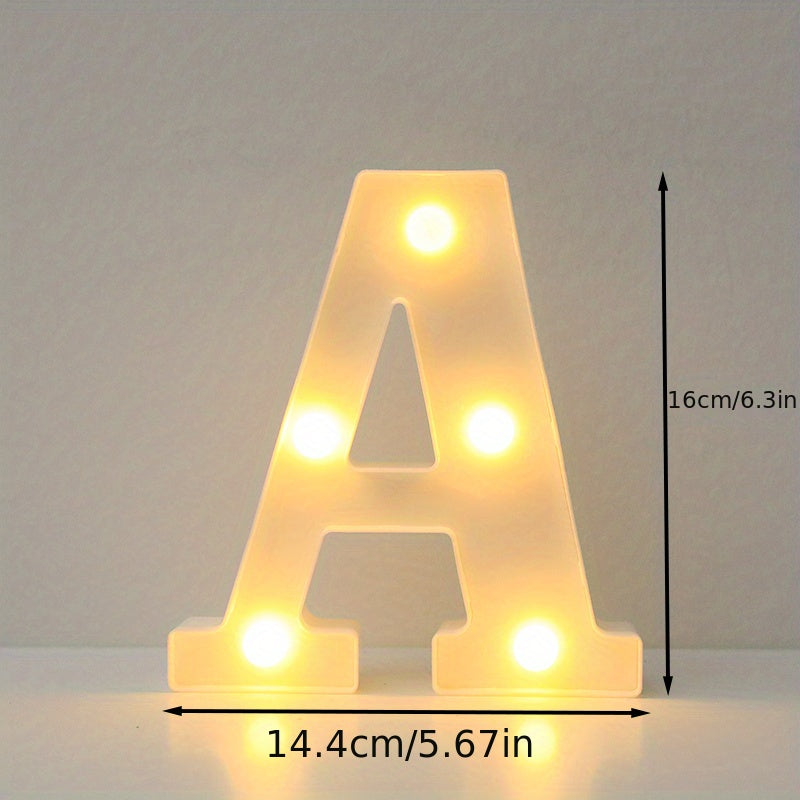 LED Alphabet Letter Lights for Home Decor Wedding Birthday Christmas Party