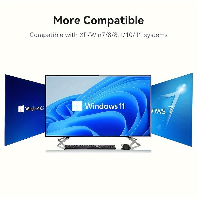 Wireless Dual Band USB Network Adapter 600Mbps Driver-Free Plug and Play