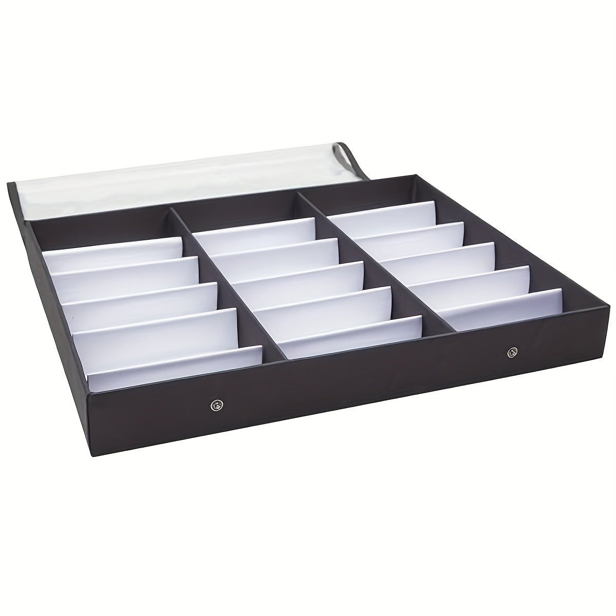 Органайзер для солнцезащитных очков на 18 слотов для женщин и мужчин, чехол для очков с прозрачной крышкой для хранения нескольких пар очков (48,01 x 37,34 см)