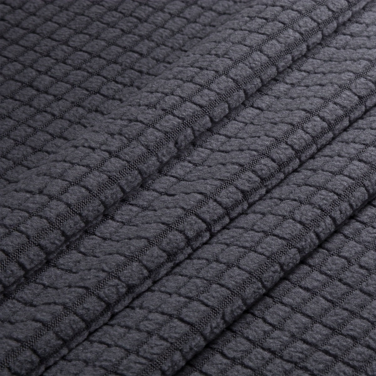 Adjustable Round Stool Slipcover with Diamond Pattern Plush Stretch Seat Protector