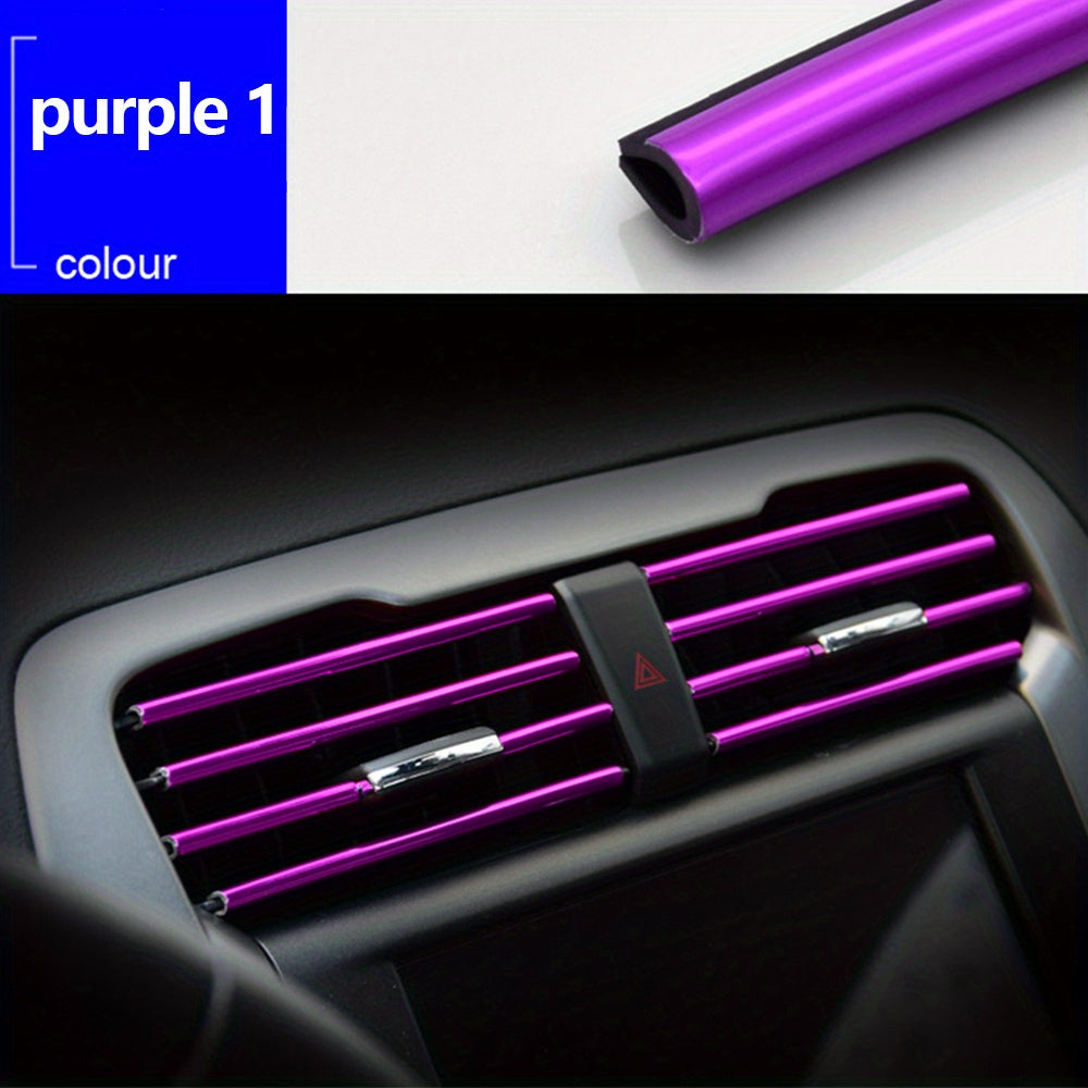 10 dona Avtomobil havo chiqishi bezatish chizig'i U-shakl plastmassa ichki bezak