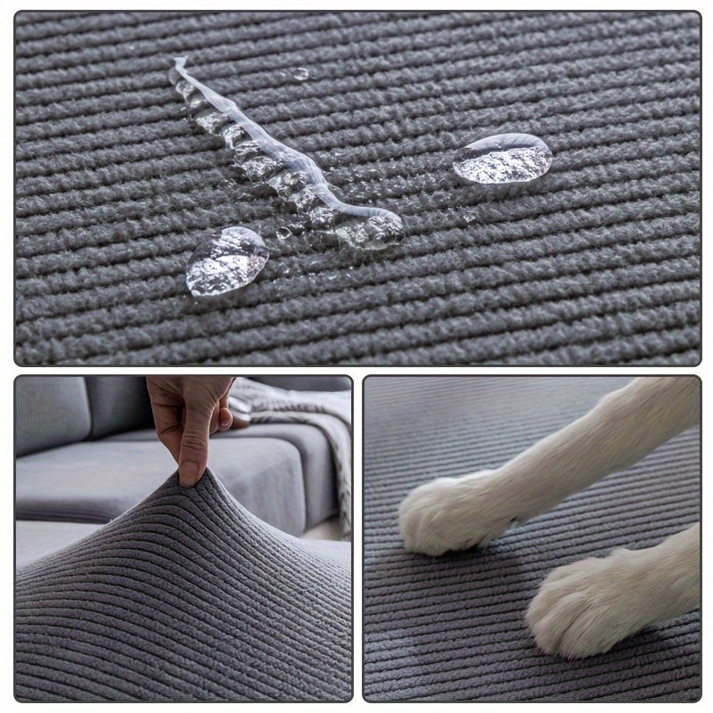 Эластичный чехол на диван, цельный, противоскользящий, подходит для всех сезонов, современный дизайн для гостиной, офиса, декора