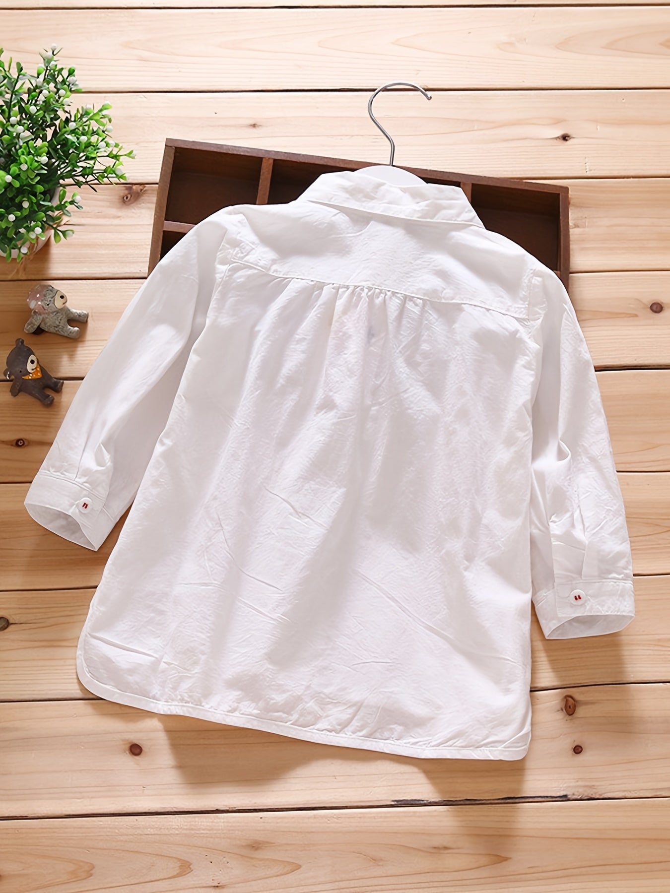 Девочки длинный рукав тканая рубашка однотонная повседневная для весны, лета, осени