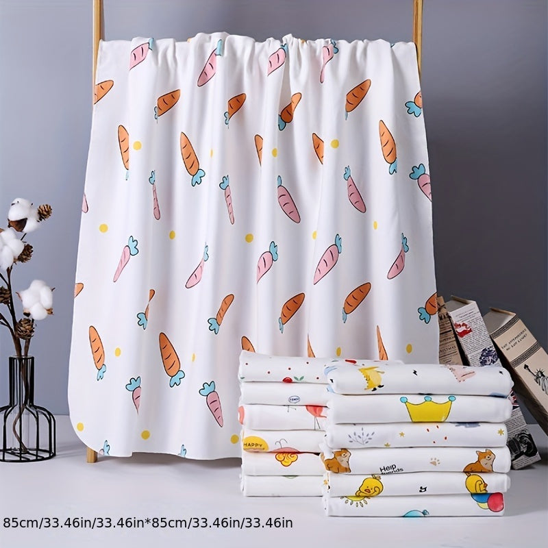 Плед размером 85 см на 85 см, изготовленный из мягкого, дышащего материала для тонкого и уютного обертывания или укутывания.