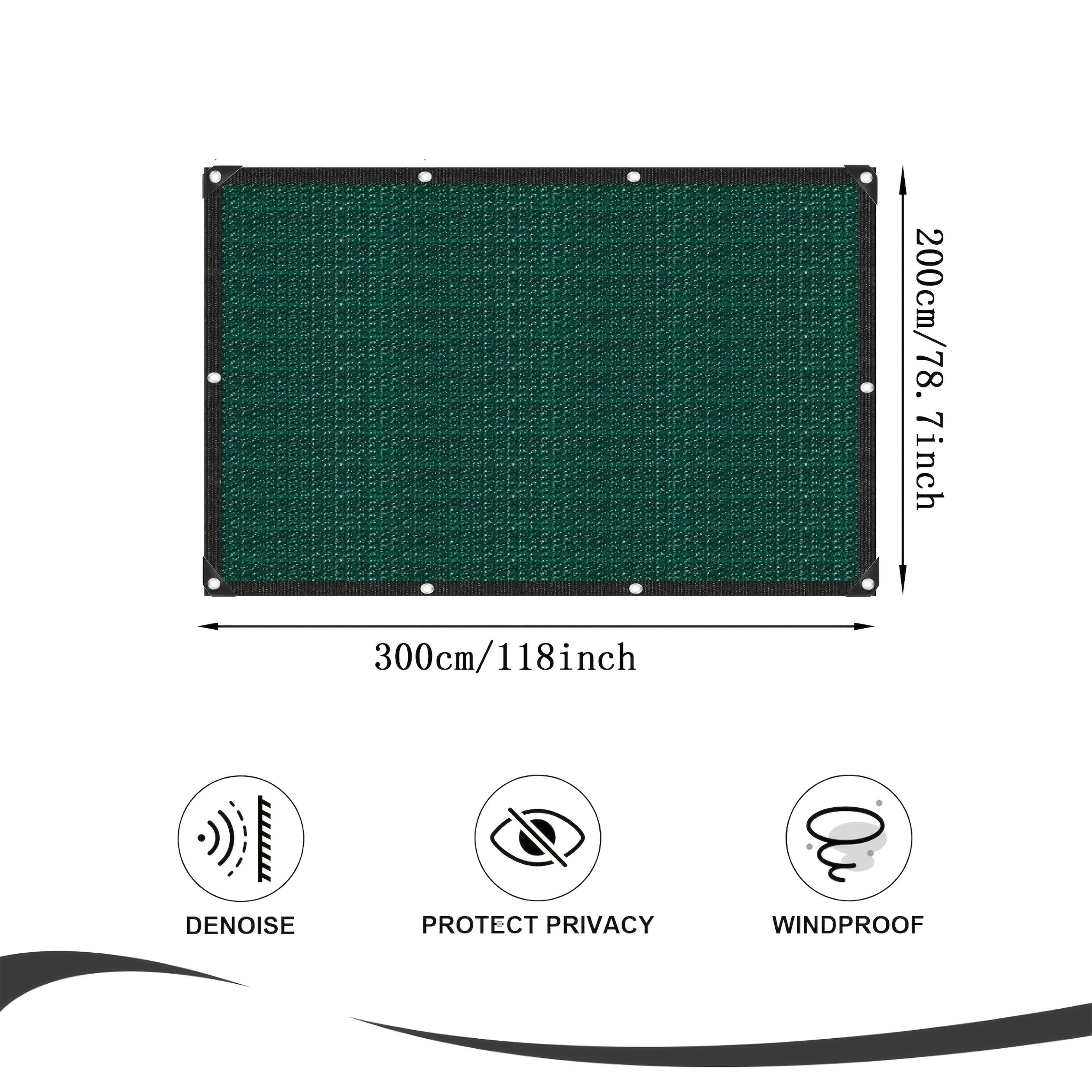 Polypropylene Privacy Screen with Grommets UV Protection Indoor Outdoor Garden Patio