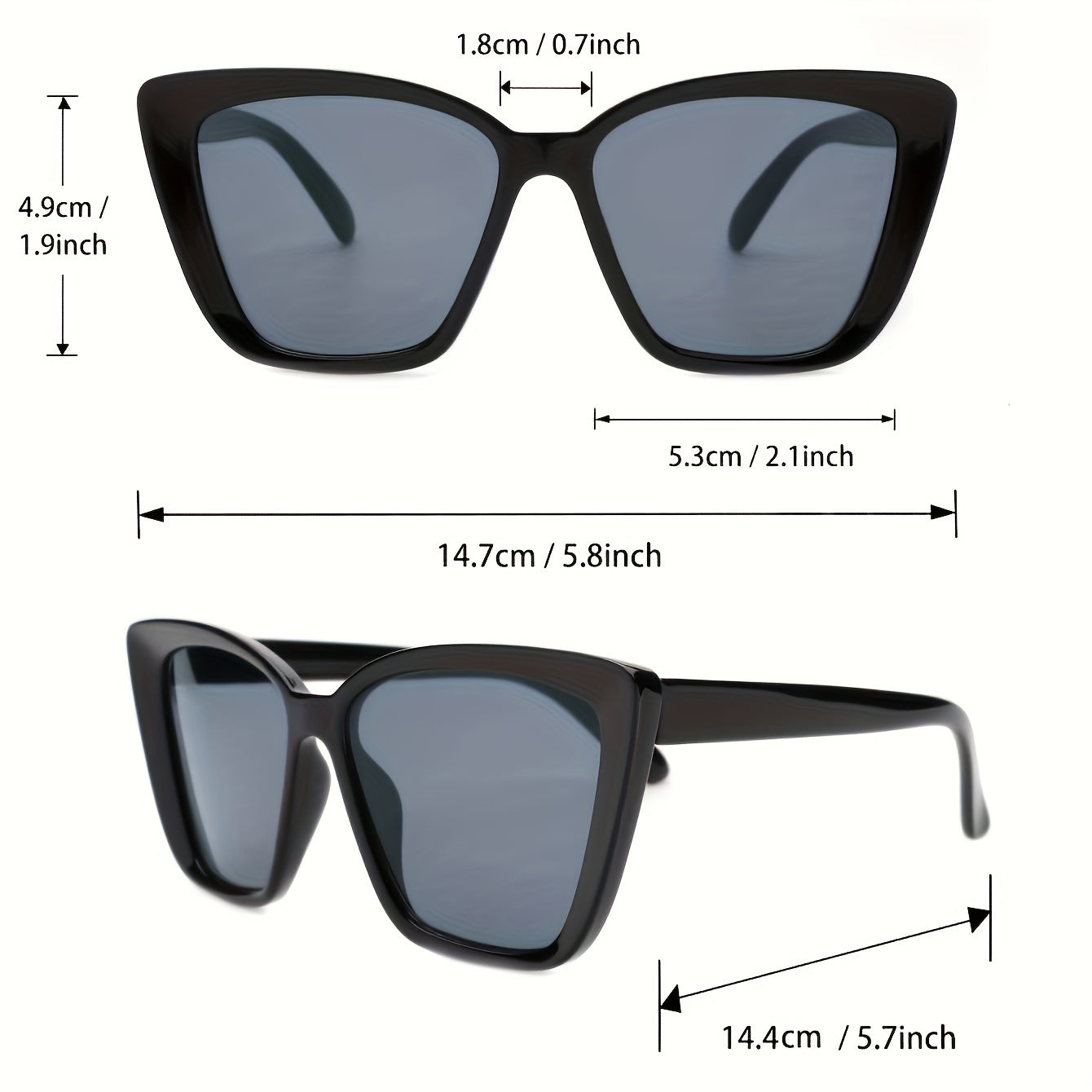 Retro Cat Eye Sun Shades for Women Beach Party Leopard Frame Eyeglasses