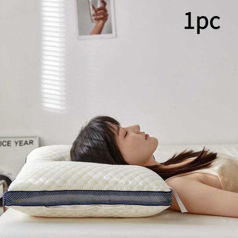 Эргономическая подушка для поддержки шеи с дышащими бусинами, моющаяся, для дома и путешествий