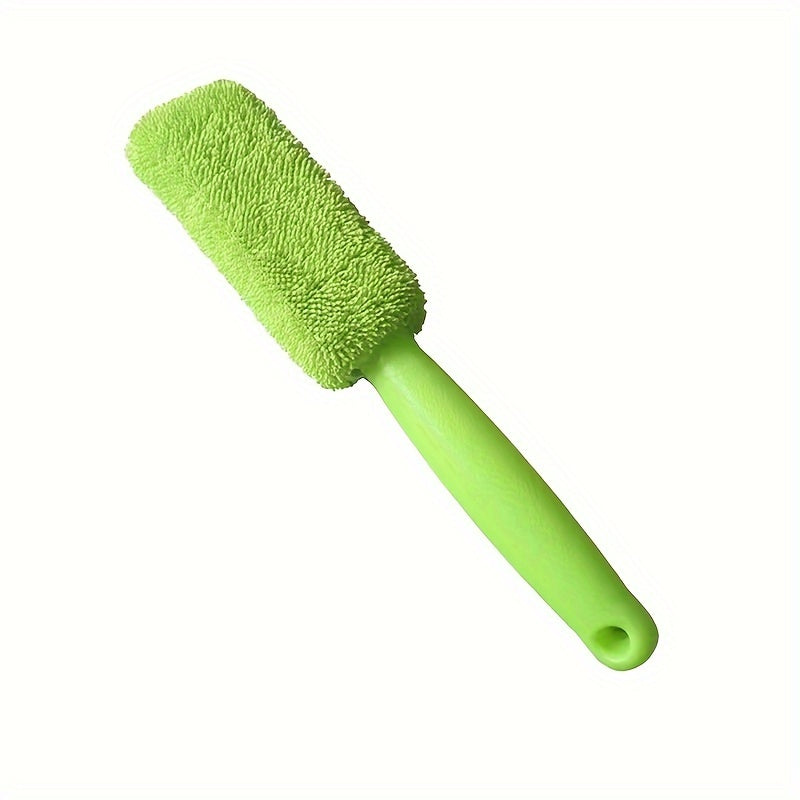 Tire Cleaning Brush Long Handle Car Wash Tool Durable Plastic Exterior