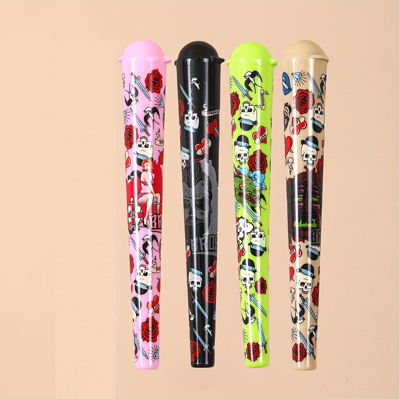 Herb Storage Tube 120mm Plastic Flip Top Cigar Cigarette Container